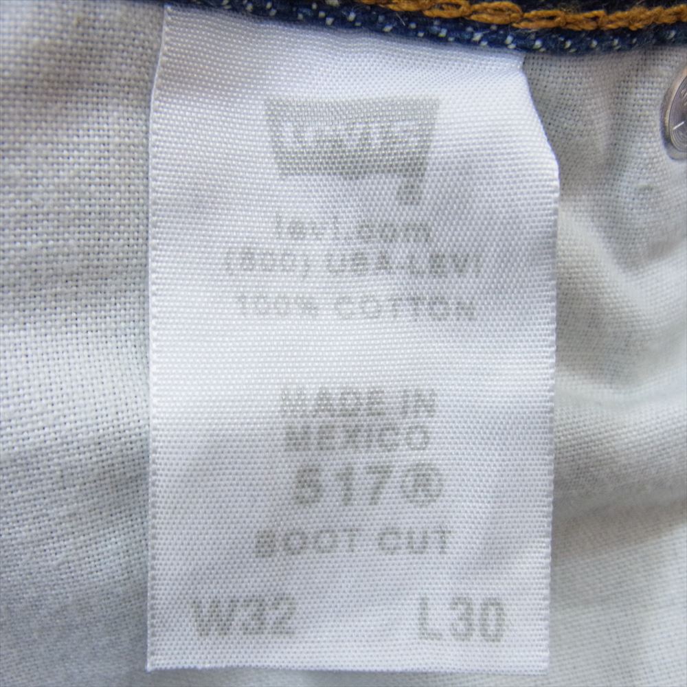 Levi's リーバイス 00s メキシコ製 517 BOOT CUT ブーツカット デニム パンツ インディゴブルー系 32【中古】