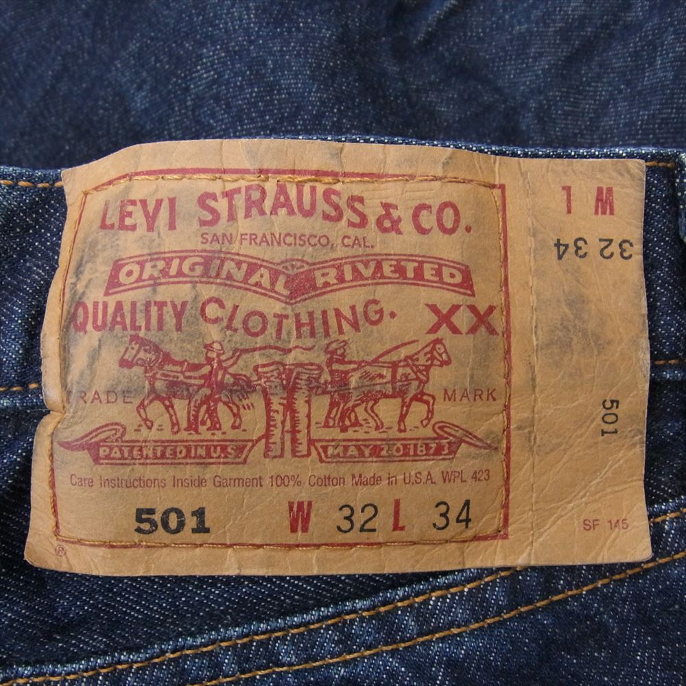 Levi's リーバイス 501-6214 90s 97年11月製 米国製 アメリカ製 ボタン裏501刻印 501 デニム パンツ インディゴブルー系 32【中古】