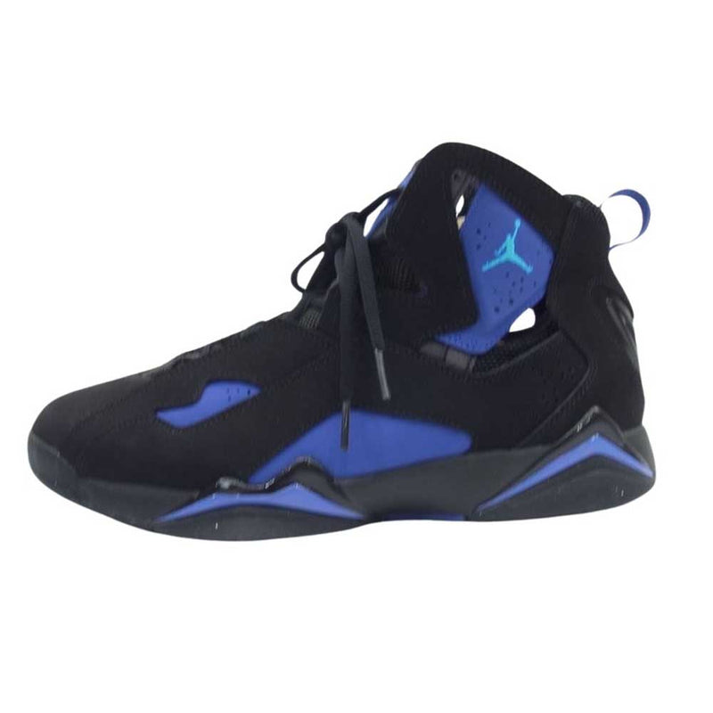 NIKE AIR JORDAN ナイキ ジョーダン 342964-040 True Flight トゥルー フライト Black Blue Lagoon ブラック ブルー ラグーン ハイカット スニーカー ブラック系 パープル系 26.5cm【極上美品】【中古】