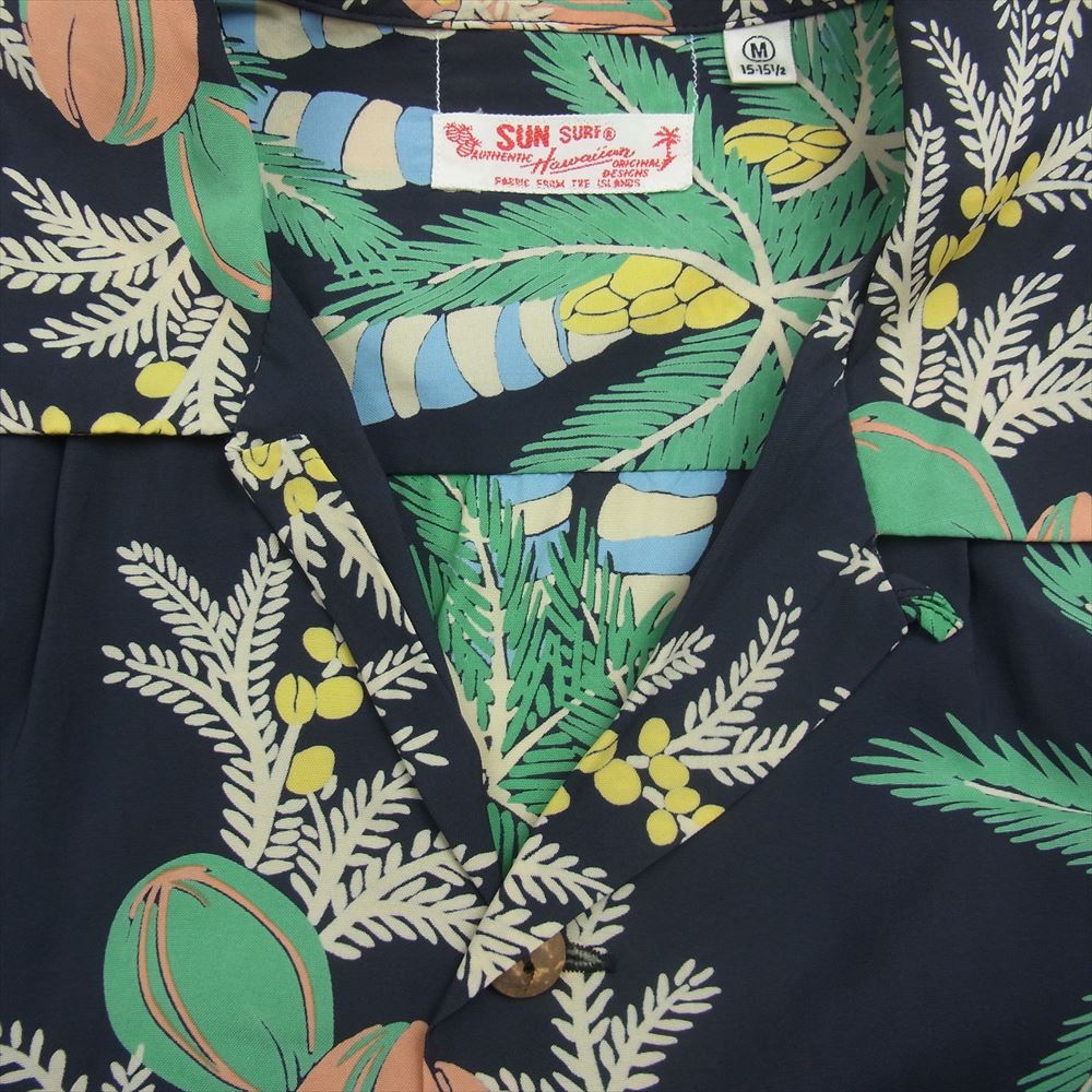 SUN SURF サンサーフ SS36030 パイナップル ヤシの実 アロハ シャツ マルチカラー系 M【中古】