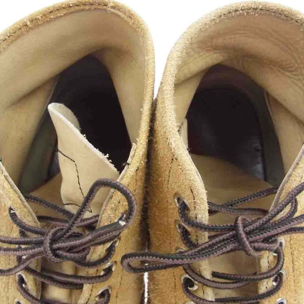 RED WING レッドウィング 8167 犬タグ スエード アイリッシュセッター タン ラフアウト プレーン ブーツ ベージュ系 8.5【中古】