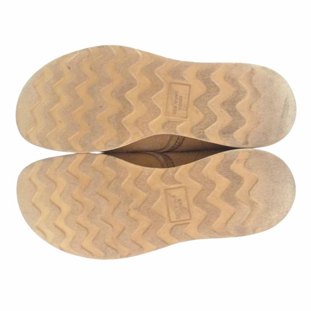 RED WING レッドウィング 8167 犬タグ スエード アイリッシュセッター タン ラフアウト プレーン ブーツ ベージュ系 8.5【中古】