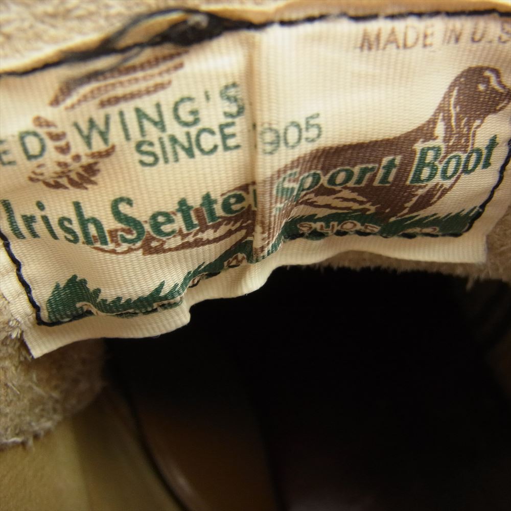 RED WING レッドウィング 8167 犬タグ スエード アイリッシュセッター タン ラフアウト プレーン ブーツ ベージュ系 8.5【中古】