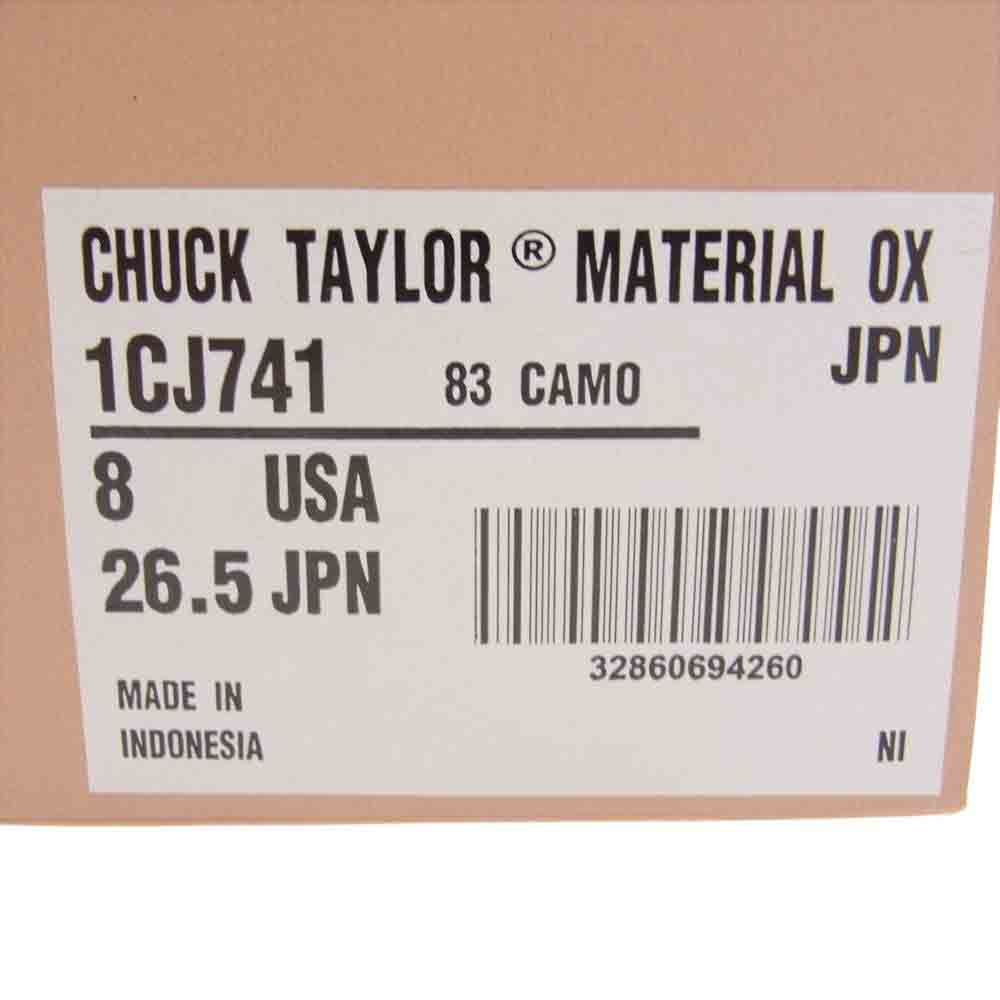 CONVERSE コンバース 1CJ741 ADDICT CHUCK TAYLOR アディクト チャックテイラー カモフラ 迷彩 ローカット キャンバス スニーカー マルチカラー系 26.5cm【中古】