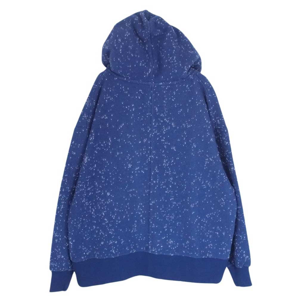 ト―ナイ 23AW TOH23FW-11 PULLOVER HOODIE BLUE ハイネック ハーフジップ ネップ柄 プルオーバ― フーディ ブルー ブルー系 2【新古品】【未使用】【中古】