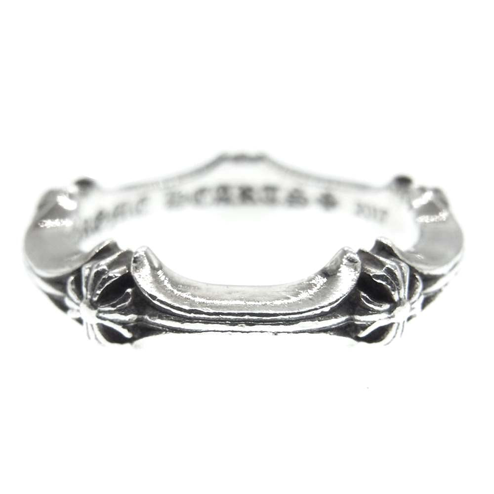 CHROME HEARTS クロムハーツ（原本無） PLUS AND BONE PLUS＆BONE RING プラス＆ボーン CHプラス リング シルバー系 15号【中古】