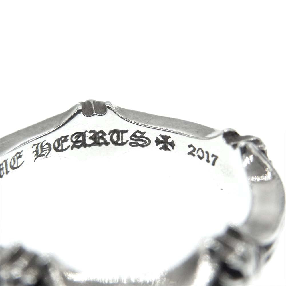 CHROME HEARTS クロムハーツ（原本無） PLUS AND BONE PLUS＆BONE RING プラス＆ボーン CHプラス リング シルバー系 15号【中古】