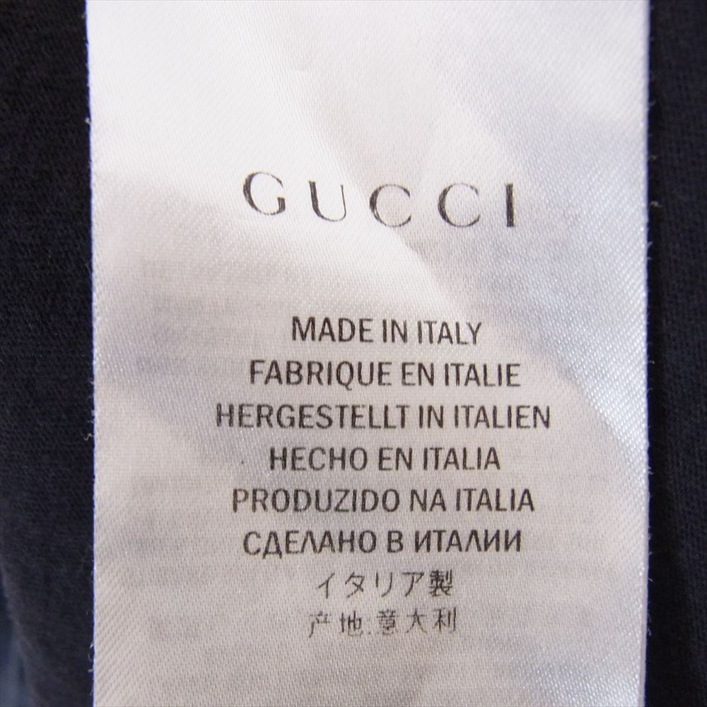 GUCCI グッチ 363349-X3812 エンブレム ロゴ プリント 半袖 TEE Tシャツ グレー系 M【中古】