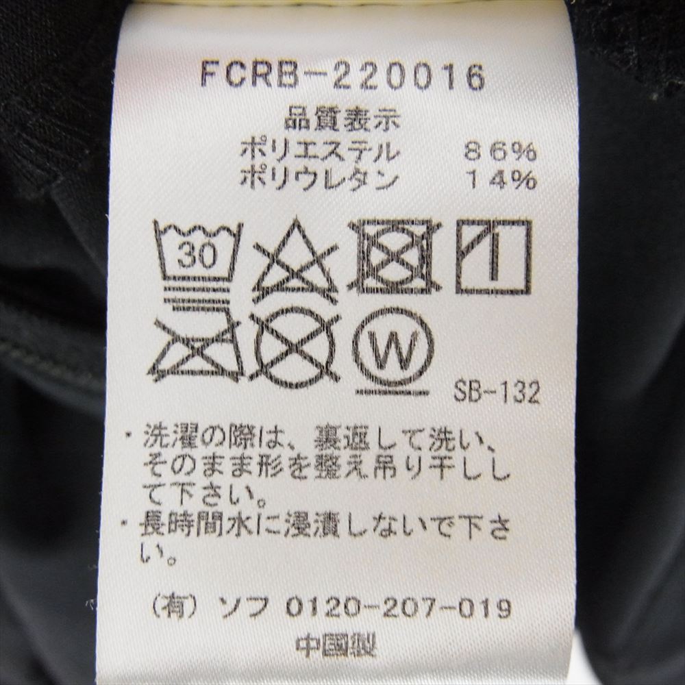 SOPH ソフ 22SS FCRB-220016 F.C.Real Bristol F.C.R.B. STRETCH KNIT ZIP UP LOUNGE HOODIE エフシーレアルブリストル ストレッチ ジップ アップフーディ ブラック系 L【中古】