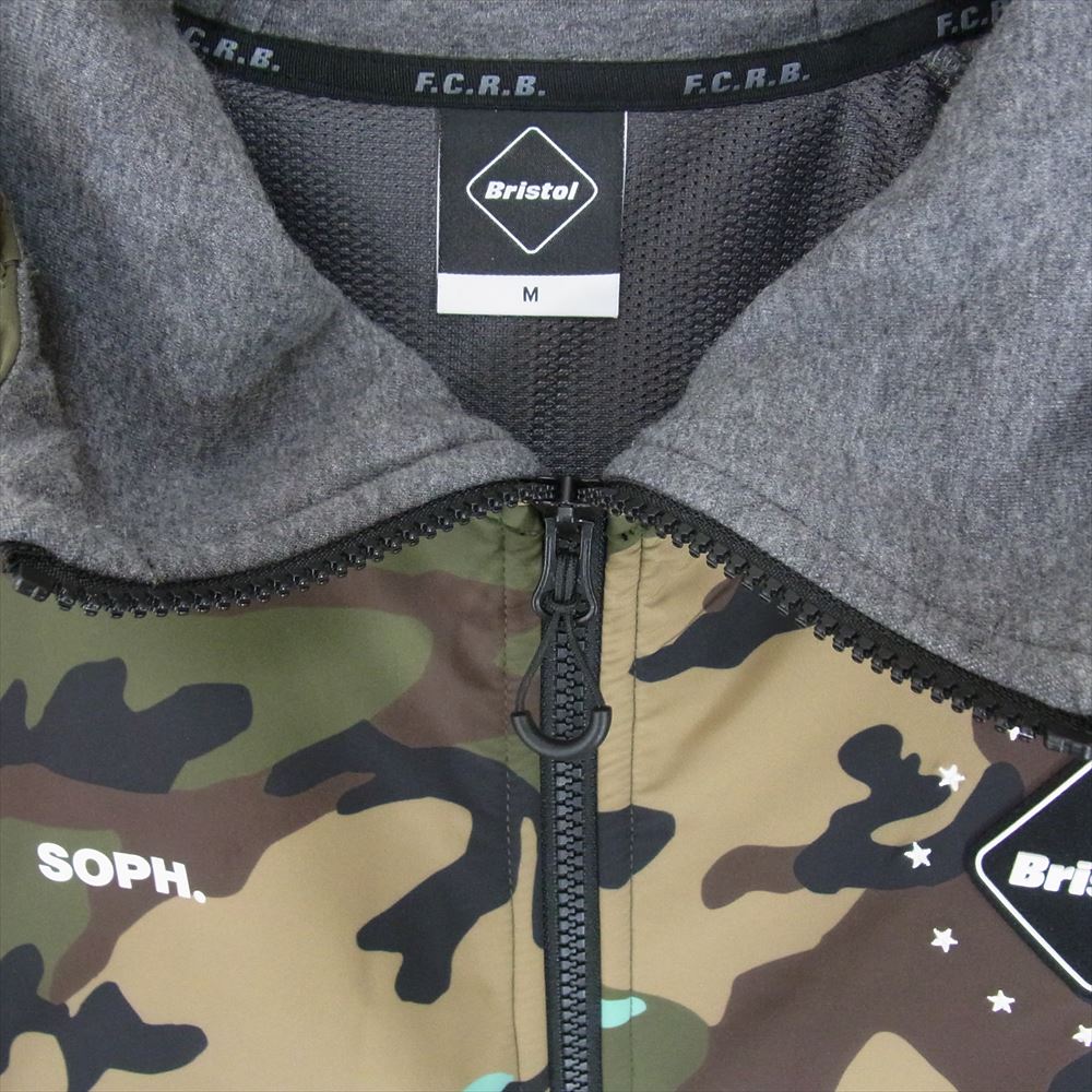 SOPH ソフ 22AW FCRB-222022 F.C.Real Bristol F.C.R.B. VENTILATION HOODIE エフシーレアルブリストル ベンチレーション フーディー ジップアップ グレー系 M【中古】