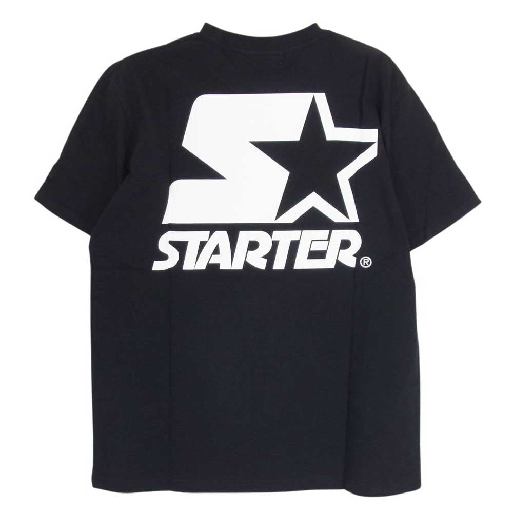 TMT ティーエムティー TCS-S19ST01 STARTER BLACK LABEL COLLABORATION スターター 半袖 Tシャツ  ブラック系 S【新古品】【未使用】【中古】