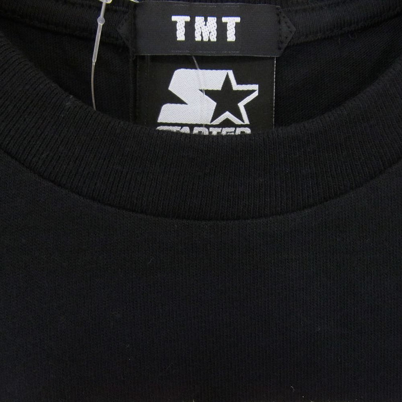 TMT ティーエムティー TCS-S19ST01 STARTER BLACK LABEL COLLABORATION スターター 半袖 Tシャツ  ブラック系 S【新古品】【未使用】【中古】