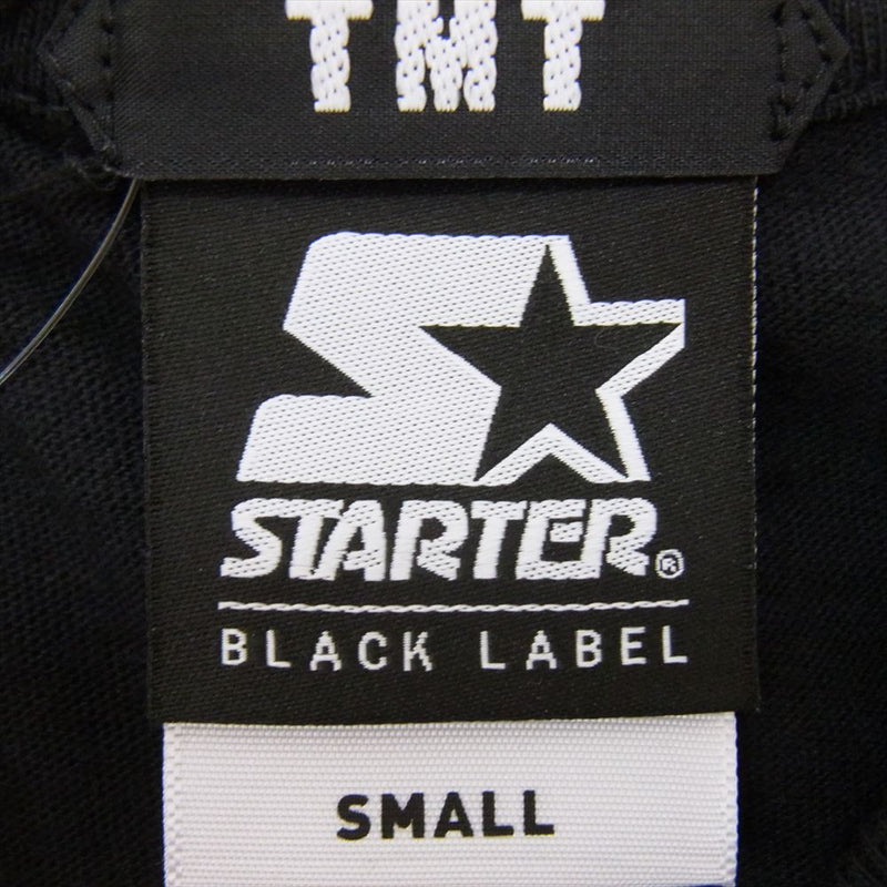 TMT ティーエムティー TCS-S19ST01 STARTER BLACK LABEL COLLABORATION スターター 半袖 Tシャツ  ブラック系 S【新古品】【未使用】【中古】