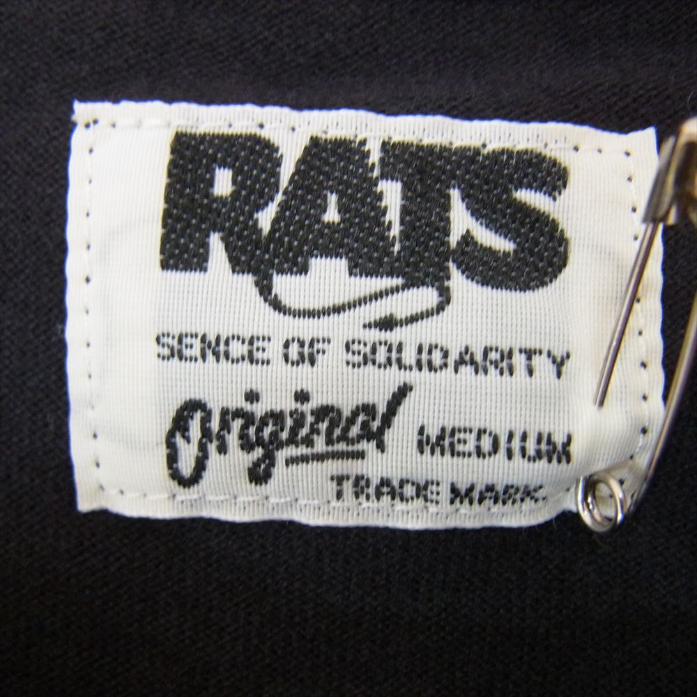 RATS ラッツ 19SS 19RT-0604 WOLF TEE ウルフ 半袖 Tシャツ ブラック系 M【新古品】【未使用】【中古】