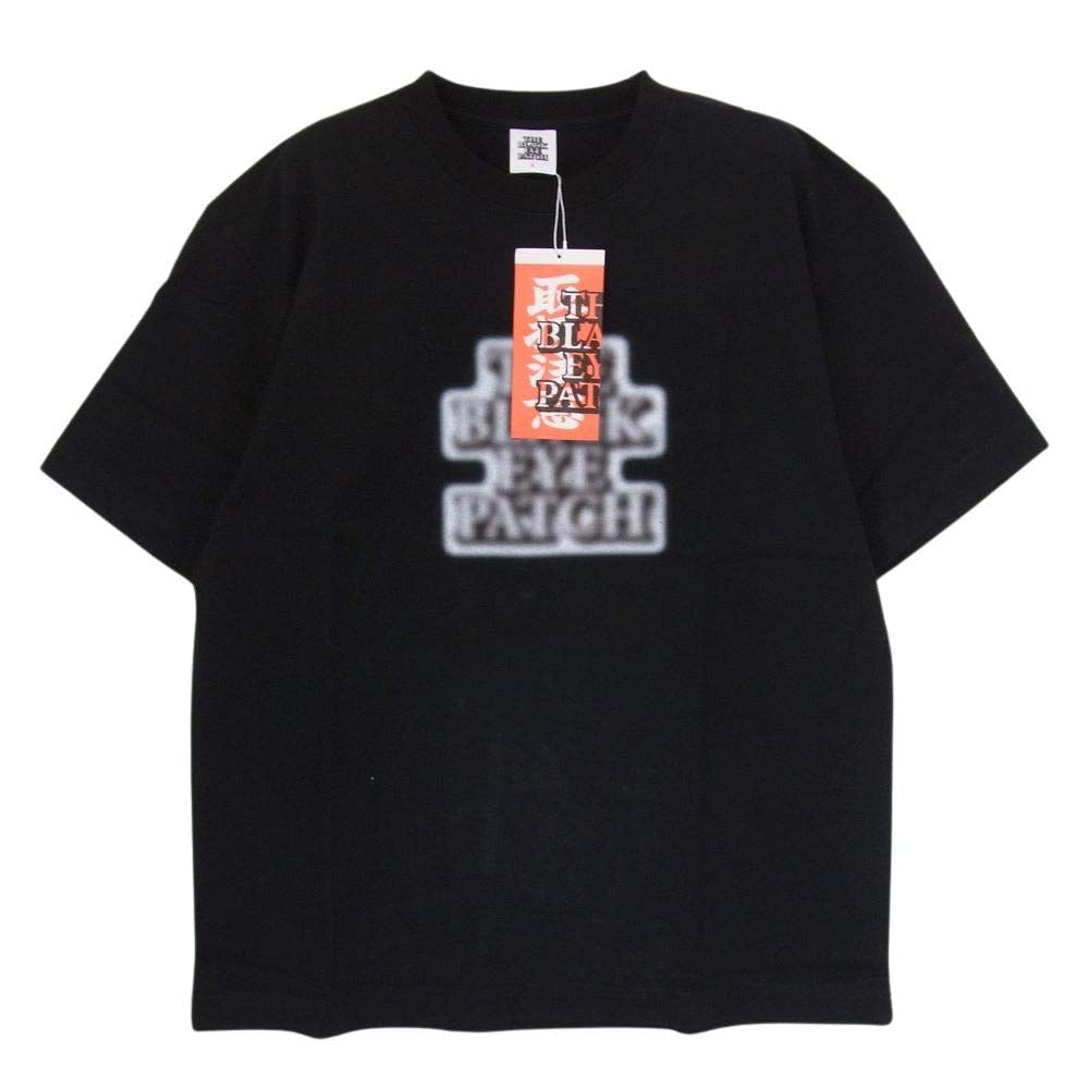 ブラックアイパッチ BEPS22TE16 ロゴプリント 半袖 Tシャツ ブラック系 S【新古品】【未使用】【中古】