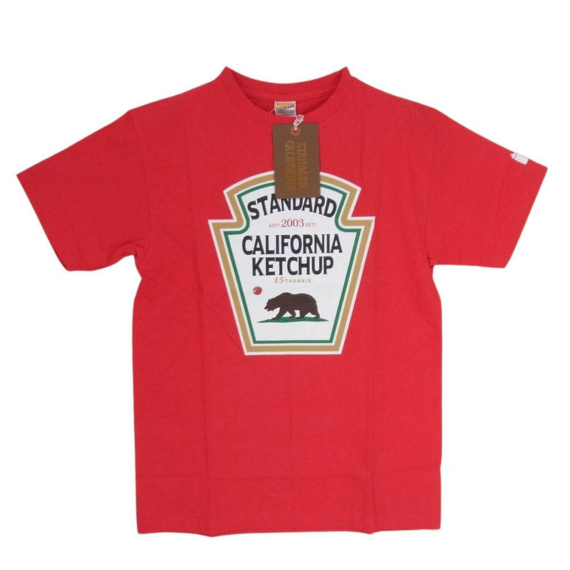 STANDARD CALIFORNIA スタンダードカリフォルニア  SD 15th Anniversary T-shirt 15周年アニバーサリー 半袖 Tシャツ レッド系 M【新古品】【未使用】【中古】