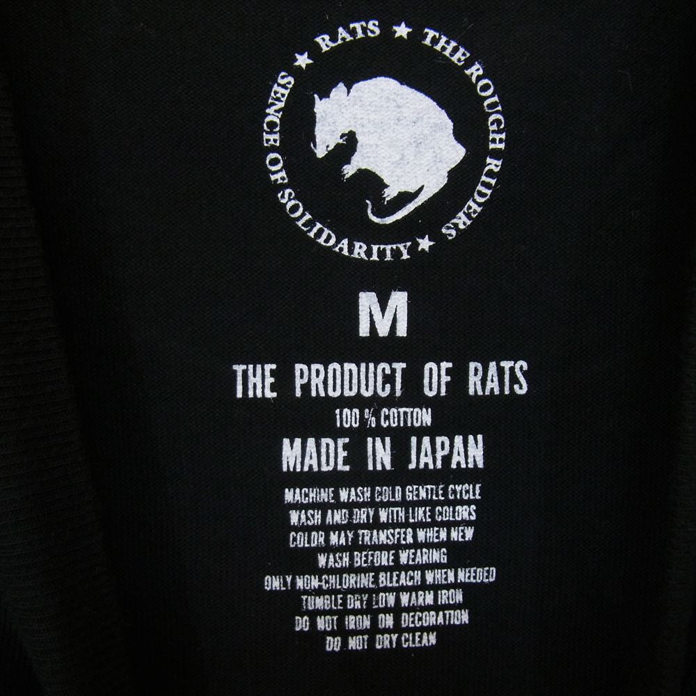 RATS ラッツ 18SS SPT-0801 SAUSAGE RUN 6th FUSTY WORKS T-SHIRT 半袖Tシャツ ブラック系 M【新古品】【未使用】【中古】