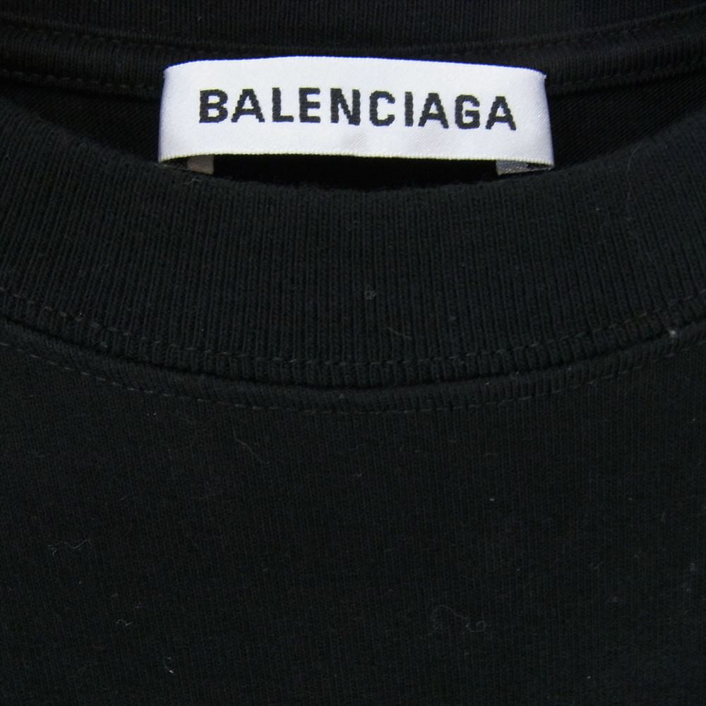 BALENCIAGA バレンシアガ 20SS 620941 TIV54 ニューコピーライト ロゴ プリント 半袖 Tシャツ ブラック系 S【中古】