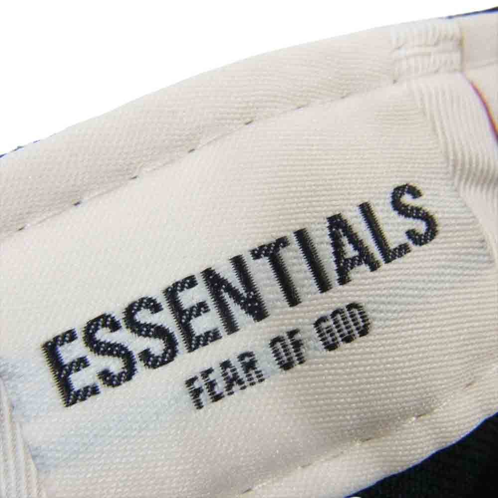 FEAR OF GOD フィアオブゴッド ESSENTIALS エッセンシャルズ × New Era ニューエラ 59FIFTY ベースボール キャップ ロゴ刺繍 帽子 ブラック系 7 5/8【中古】