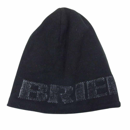 BRIEFING ブリーフィング GOLF ゴルフ ロゴ ニットキャップ 帽子 ブラック系 FREE【中古】