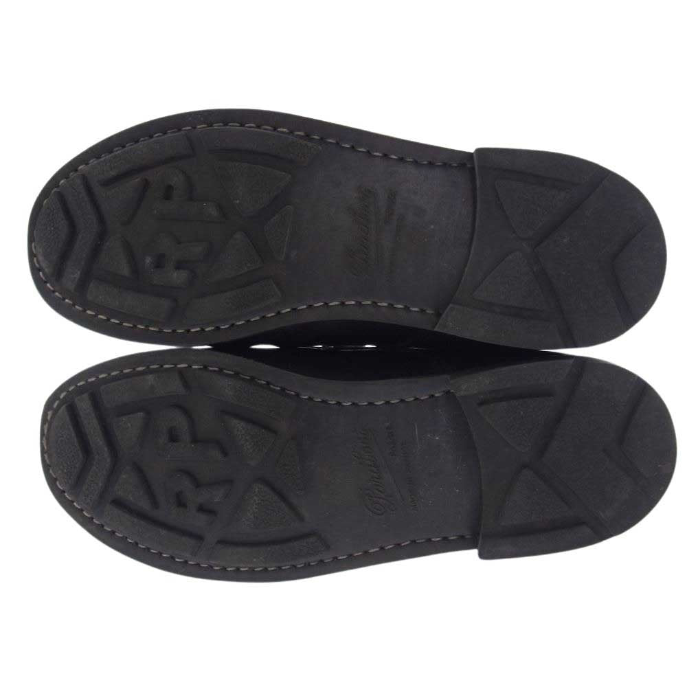Paraboot パラブーツ フランス製 BEAULIEU ボーリュー レースアップ モカシン ブーツ ブラック系 7.5K【中古】