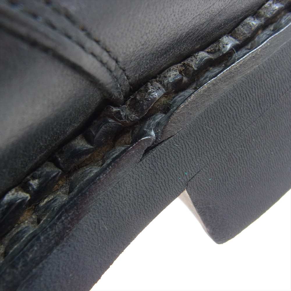Paraboot パラブーツ フランス製 BEAULIEU ボーリュー レースアップ モカシン ブーツ ブラック系 7.5K【中古】