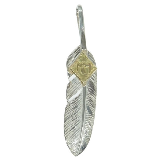 TARO WASHIMI ワシミタロウ 鷲見太郎 ギャランティ付属 S feather 02 M K18 eagle metal Sフェザー イーグルメタル シルバー系 ゴールド系【中古】