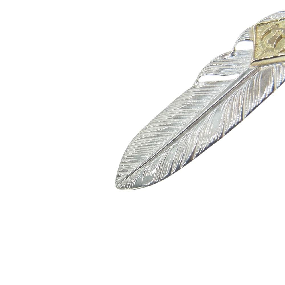 TARO WASHIMI ワシミタロウ 鷲見太郎 ギャランティ付属 S feather 02 M K18 eagle metal Sフェザー イーグルメタル シルバー系 ゴールド系【中古】