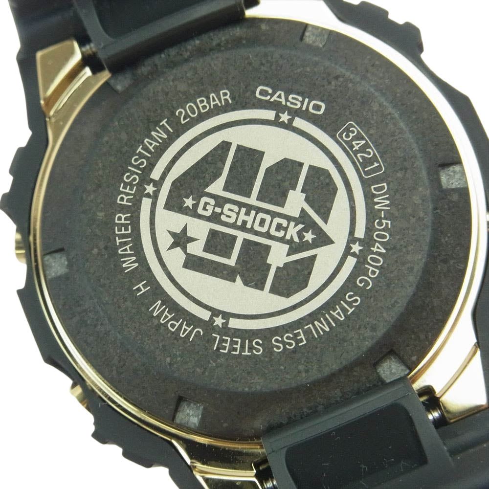 CASIO G-SHOCK カシオ ジーショック DW-5040PG-1JR 40th Anniversary RECRYSTALLIZED シリーズ スクリューバック仕様 ELバックライト 20気圧防水 腕時計 ブラック系【美品】【中古】