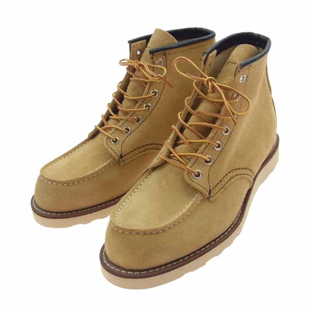 RED WING レッドウィング 8173 IRISH SETTER 6inch MOC TOE 復刻犬タグ アイリッシュセッター 6インチ モックトゥ ブーツ ライトブラウン系 US9.5E【新古品】【未使用】【中古】