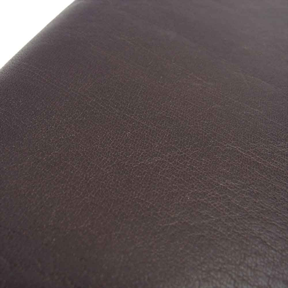 AVIREX アヴィレックス ラウンドジップ レザー ウォレット 長財布 ブラウン系【中古】