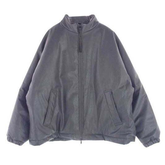 N.HOOLYWOOD エヌハリウッド 22AW 2222-BL02-018 peg フェイクレザー プリマロフト 中綿 ドルマンスリーブ ショート ブルゾン スタンドカラー ジャケット グレー系 42【中古】