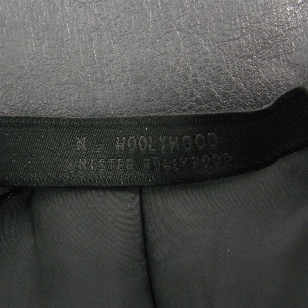 N.HOOLYWOOD エヌハリウッド 22AW 2222-BL02-018 peg フェイクレザー プリマロフト 中綿 ドルマンスリーブ ショート ブルゾン スタンドカラー ジャケット グレー系 42【中古】