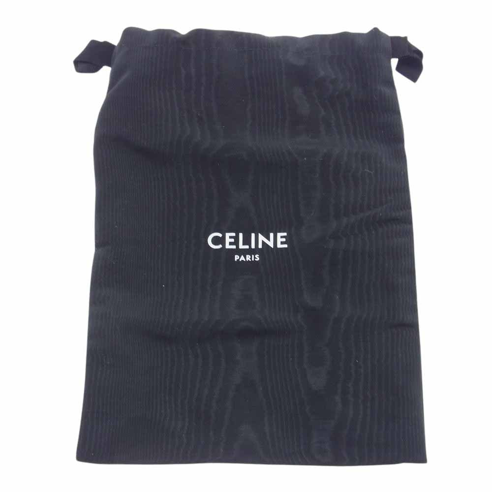 CELINE セリーヌ スペイン製 ロゴ ペイント エスパドリーユ　スリッポン オフホワイト系 39【中古】