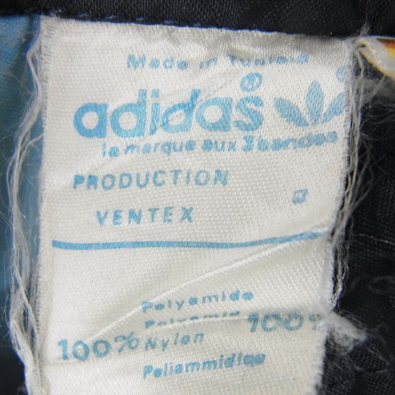 adidas アディダス 80s ナイロン ジャケット ライトブルー ネイビー ホワイト ブルー系 M【中古】