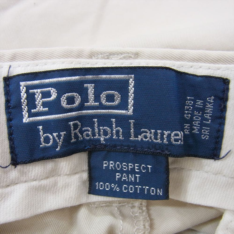 POLO RALPH LAUREN ポロ・ラルフローレン 90s PROSPECT PANT プロスペクト チノ パンツ ベージュ系 32/30【中古】