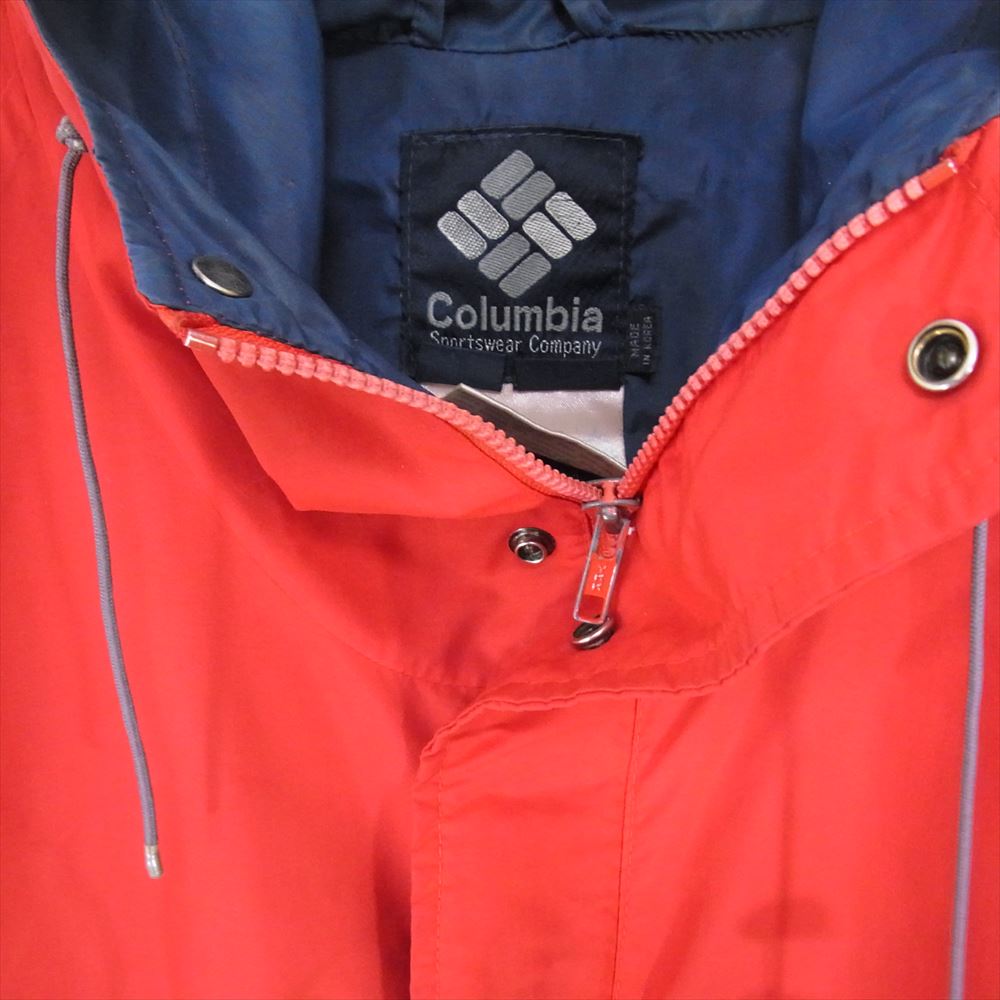 Columbia コロンビア 80s 90s 旧タグ ナイロン ジャケット レッド系 M【中古】