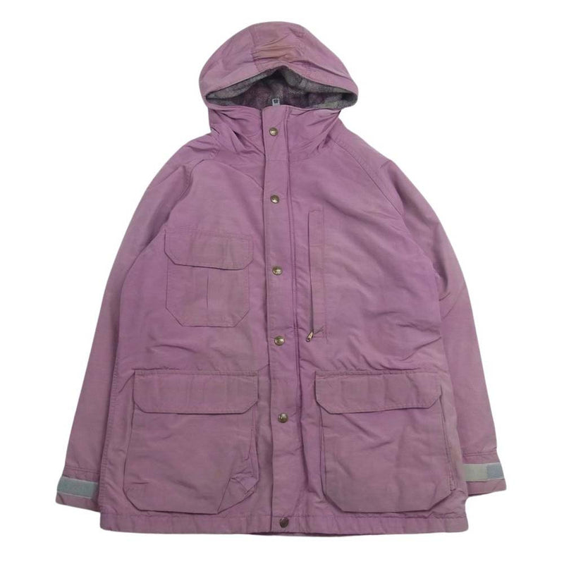 WOOLRICH ウールリッチ 70s~80s 裏地ウール チェック ナイロン マウンテン パーカ ジャケット ピンク系 M【中古】