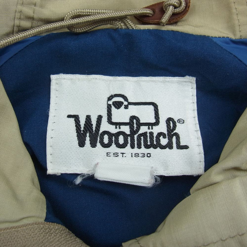 WOOLRICH ウールリッチ 70s 涙 TALON タロン ジップ ナイロン マウンテン パーカ ジャケット ベージュ系【中古】