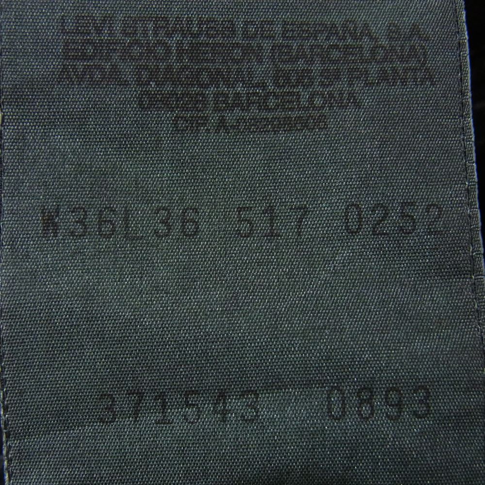 Levi's リーバイス 517-0252 90s 93年8月製 517 BOOTCUT ブーツカット 後染め ブラック デニム パンツ ブラック系 36【中古】
