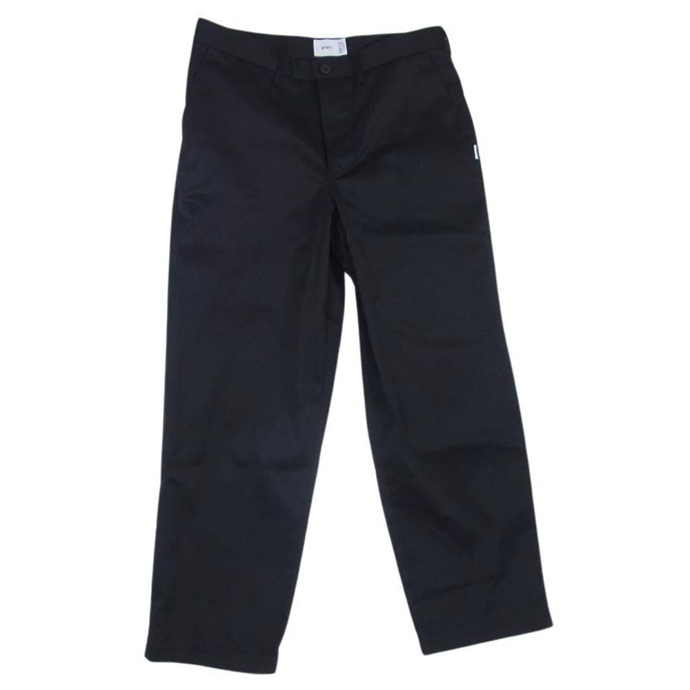 WTAPS ダブルタップス 23AW 232BRDT-PTM06 WRKT2002 / TROUSERS / CTPL. TWILL ツイル トラウザー ワーク パンツ ブラック系 X 02【美品】【中古】