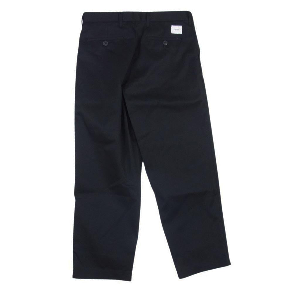 WTAPS ダブルタップス 23AW 232BRDT-PTM06 WRKT2002 / TROUSERS / CTPL. TWILL ツイル トラウザー ワーク パンツ ブラック系 X 02【美品】【中古】