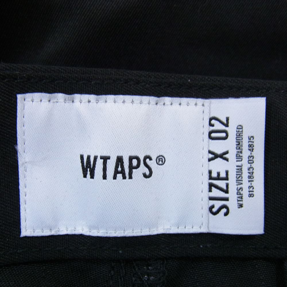 WTAPS ダブルタップス 23AW 232BRDT-PTM06 WRKT2002 / TROUSERS / CTPL. TWILL ツイル トラウザー ワーク パンツ ブラック系 X 02【美品】【中古】