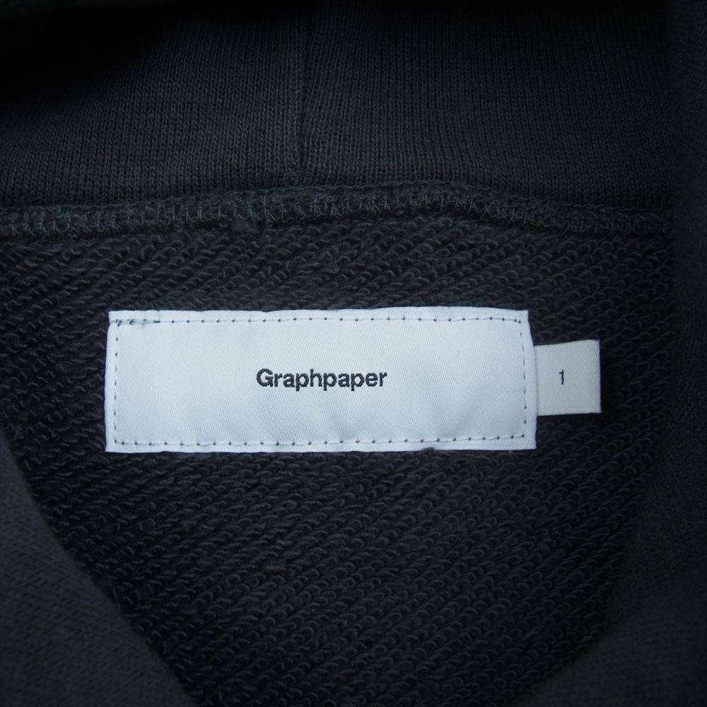 GRAPHPAPER グラフペーパー 22SS GU221-70005B LOOPWHEELER for GP Sweat Parka ループウィラー プルオーバー スウェット パーカー  グレー系 1【中古】