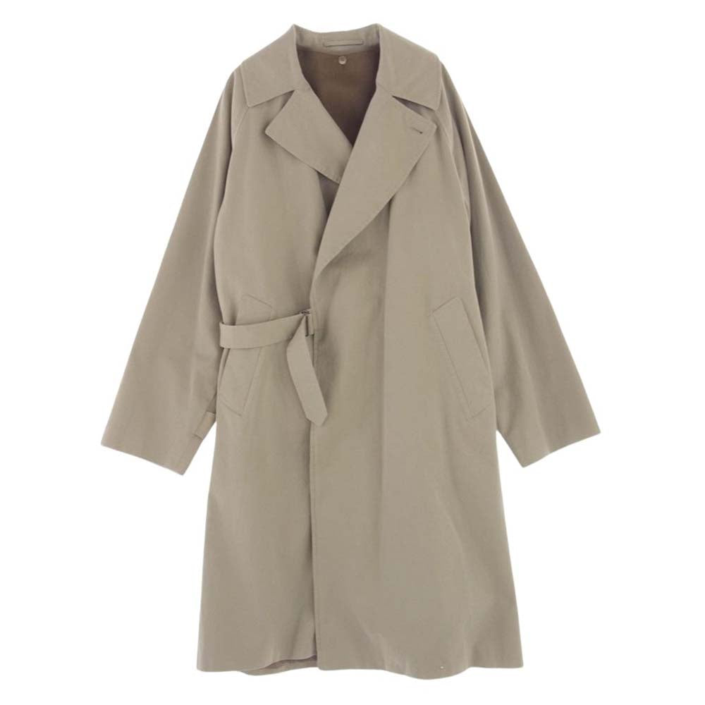 COMOLI コモリ 21AW U03-04012 Washed Tylocken Coat ウォッシュド タイロッケンコート カシミヤ カシミア ライナー付き トレンチコート ライトベージュ系 3【中古】