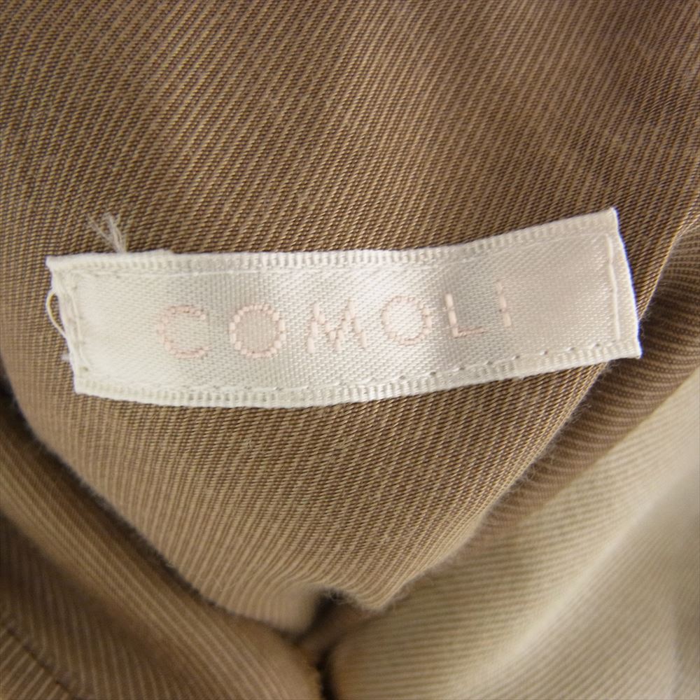 COMOLI コモリ 21AW U03-04012 Washed Tylocken Coat ウォッシュド タイロッケンコート カシミヤ カシミア ライナー付き トレンチコート ライトベージュ系 3【中古】