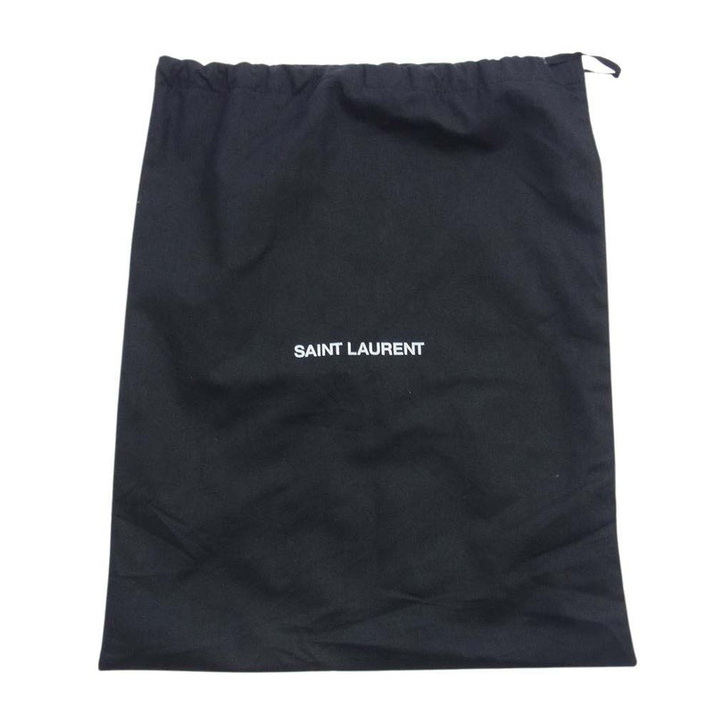 SAINT LAURENT サンローラン 1496880 ワイアット ハーネス レザー ブーツ ブラック系 43【中古】