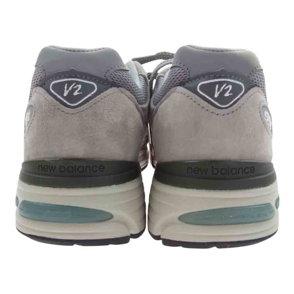 NEW BALANCE ニューバランス U991GL2 英国製 991 V2 スエード ローカットスニーカー グレー グレー系 27.5cm【新古品】【未使用】【中古】