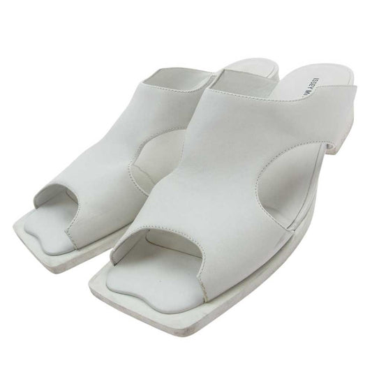 ISSEY MIYAKE イッセイミヤケ 1068304170 × UNITED NUDE UN ユナイテッドヌード FIN SANDAL フィン ヒール サンダル ホワイト系 39【中古】