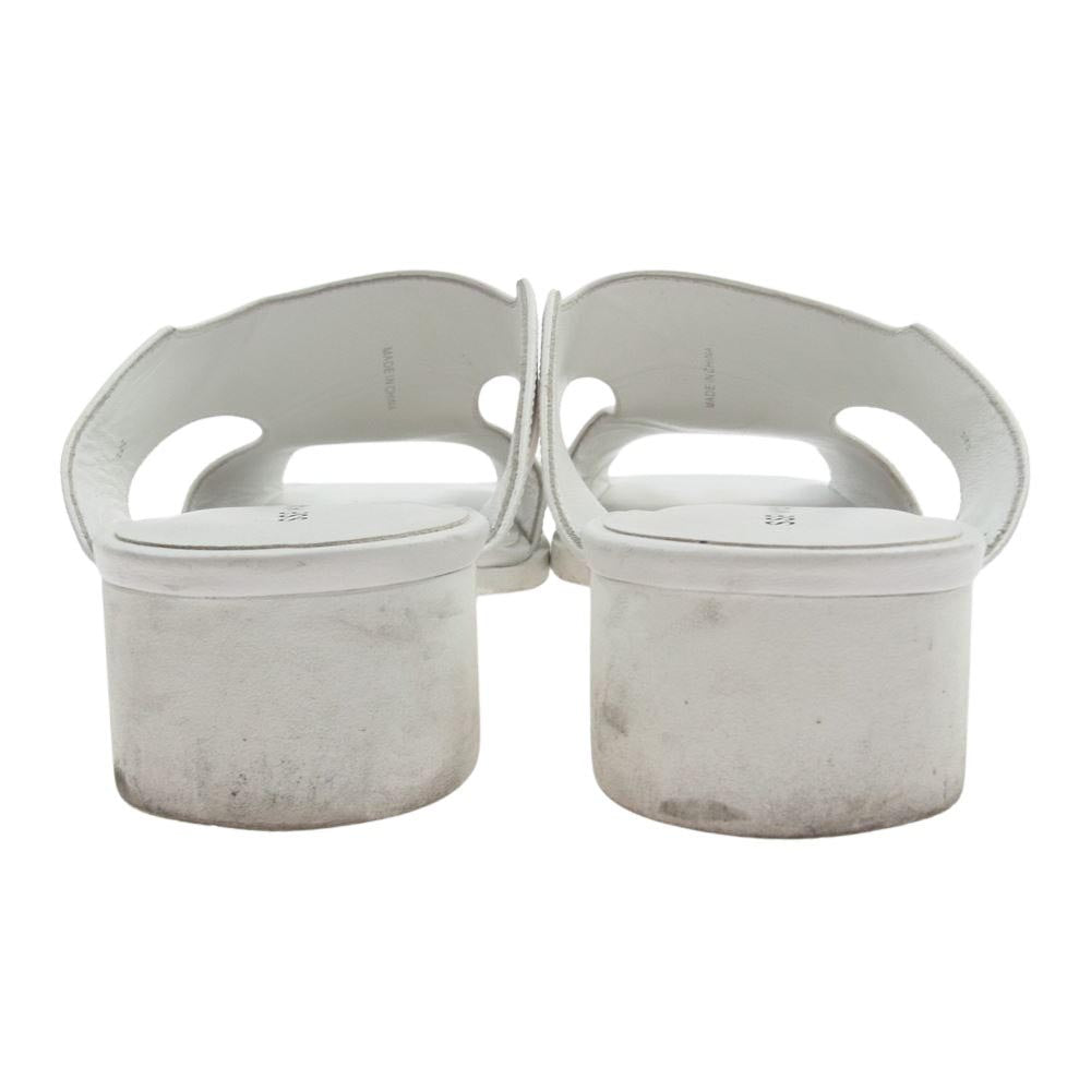 ISSEY MIYAKE イッセイミヤケ 1068304170 × UNITED NUDE UN ユナイテッドヌード FIN SANDAL フィン ヒール サンダル ホワイト系 39【中古】